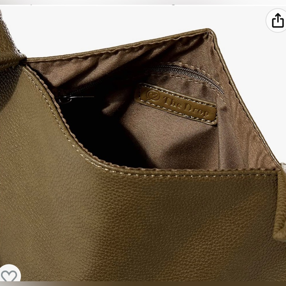 The Drop Women’s “Avalon” Small Tote bag in olive - Picture 7 of 9